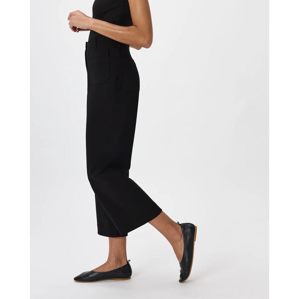Quince Black Cropped Wide-Leg Pants - Picture 2 of 13